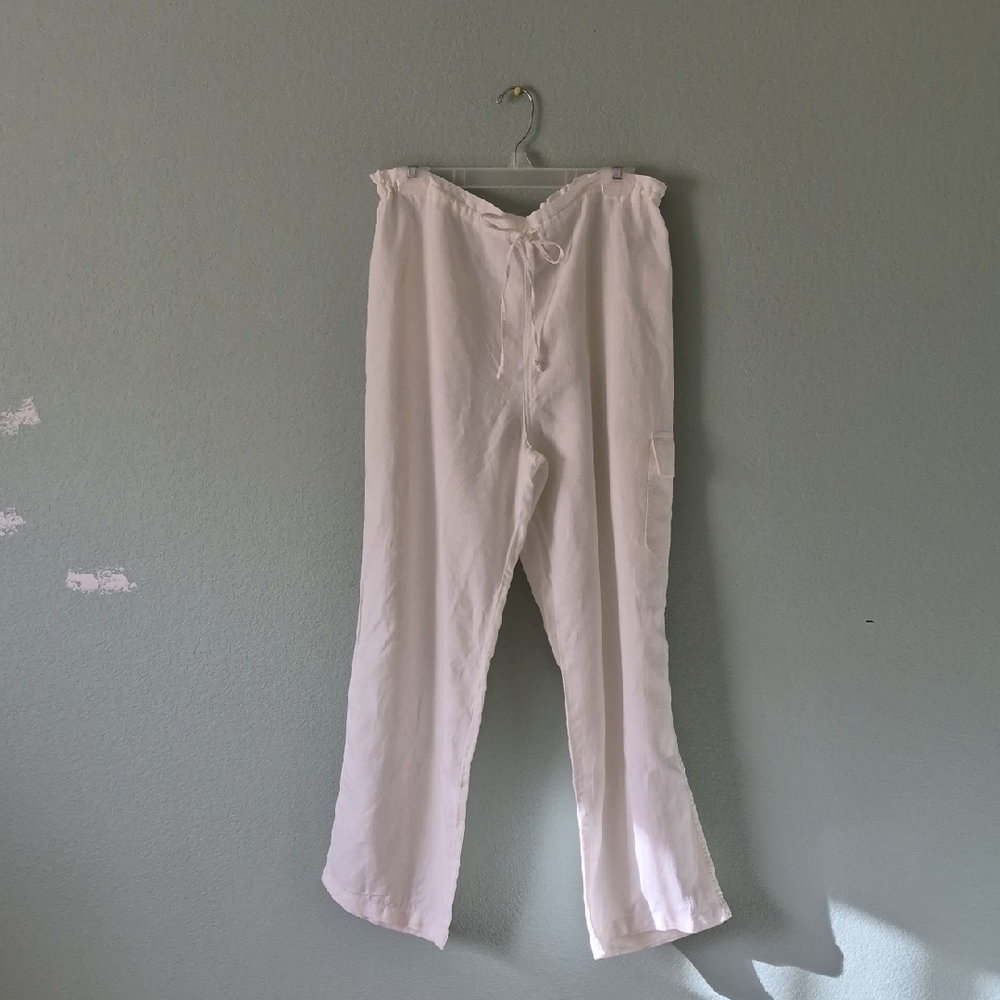 White Drawstring Pants